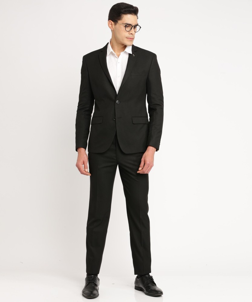 Tailored Fit Black Tuxedo Trousers