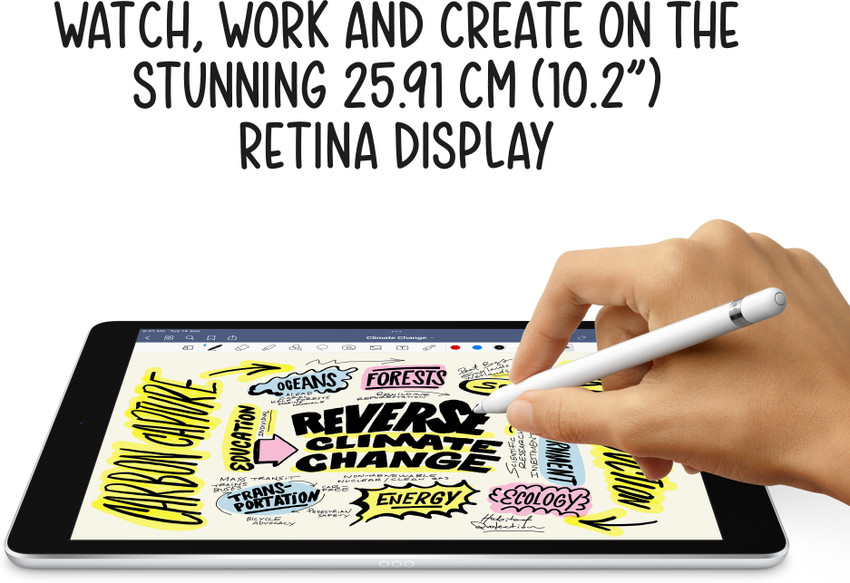 Apple iPad (9th Gen) 64 GB ROM 10.2 inch with Wi-Fi Only (Space  