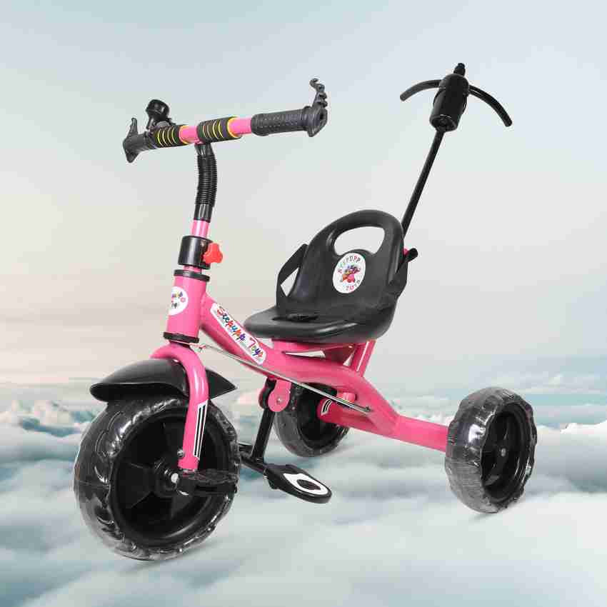 little idea Baby Tricycle With Parental Handle KIDS PINK Tricycle Price in India Buy little idea Baby Tricycle With Parental Handle KIDS PINK Tricycle online at Flipkart