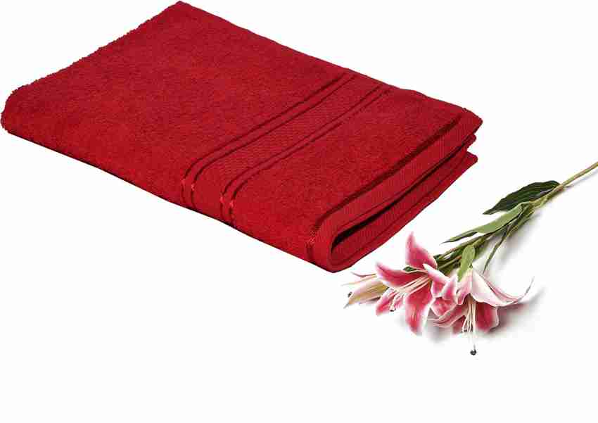Red colour towel cheap