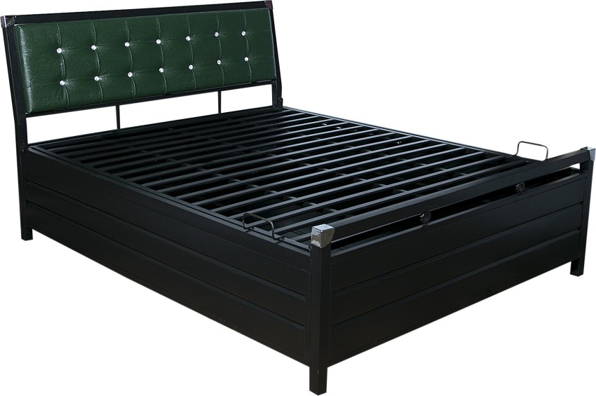 Iron double bed store with box