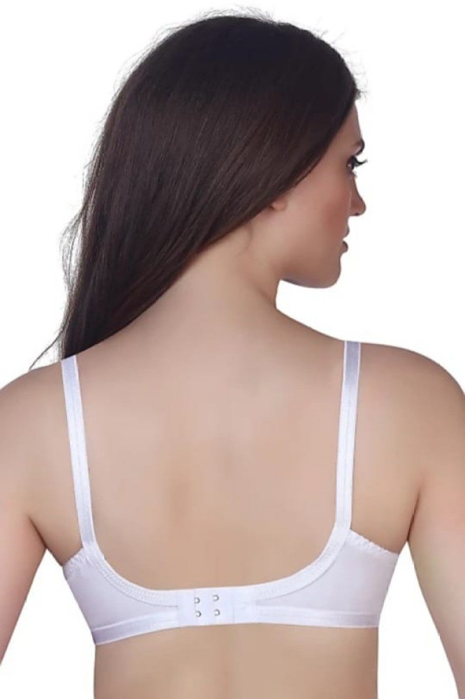 white non padded regular bra