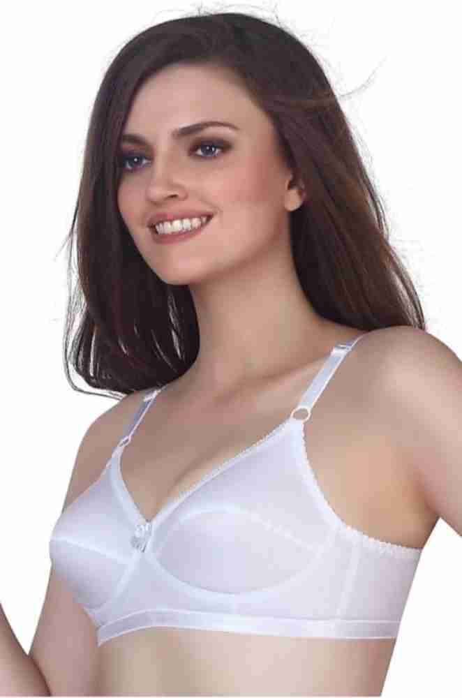 white non padded regular bra