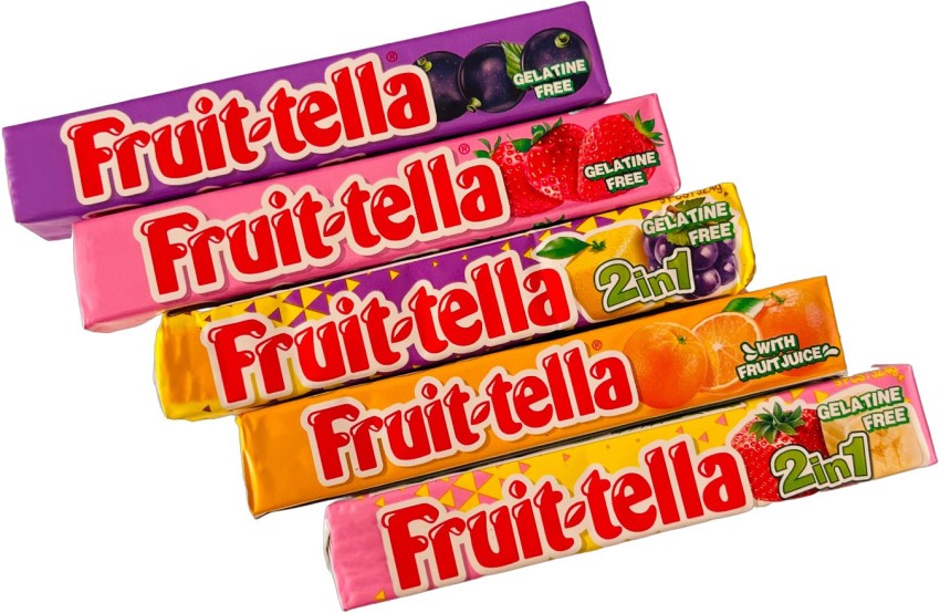 Fruitella Garden Fruits, Fruitella Candy, Fruittella, fruitella sweets, Pack of 4 Rolls