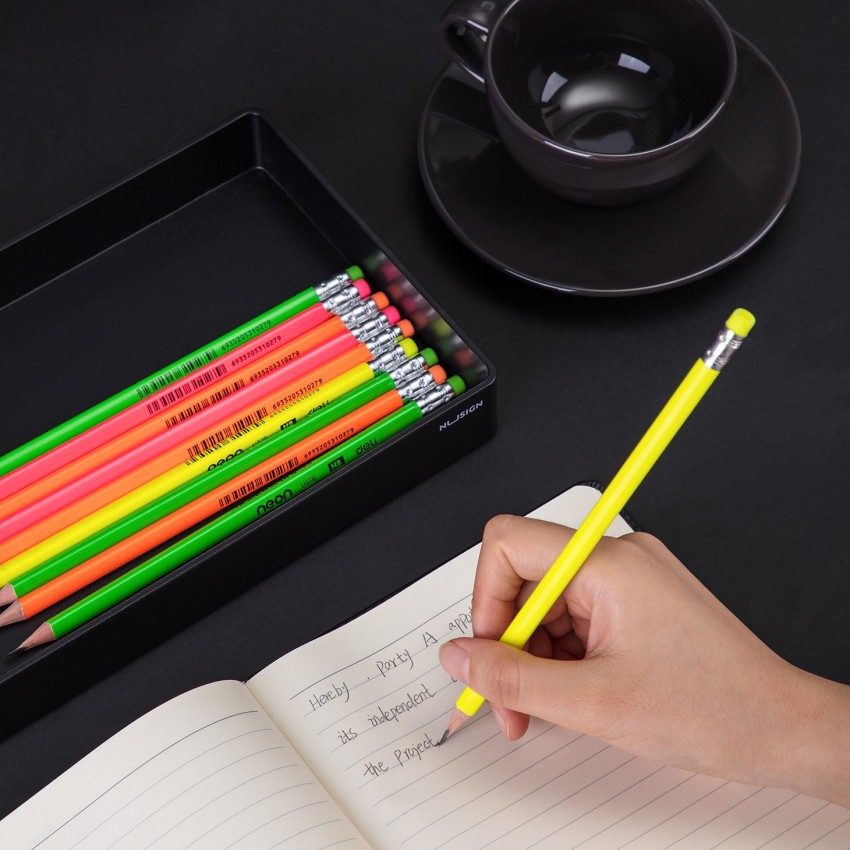 Crayon noir DELI Scribe Graphite 2B avec gomme - Crayons Scolaires -  Ecriture et Correction Écolier - Articles scolaires - Tous ALL WHAT OFFICE  NEEDS