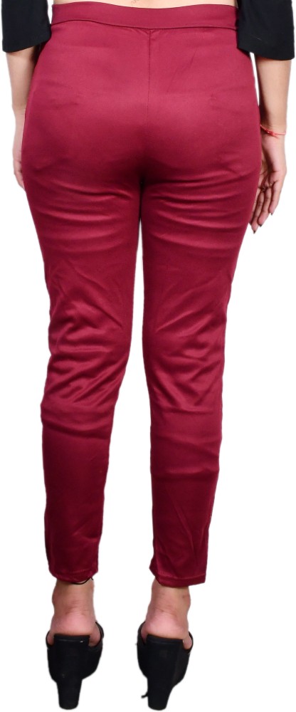 R K Collection Maroon Jegging Price in India - Buy R K Collection Maroon  Jegging online at