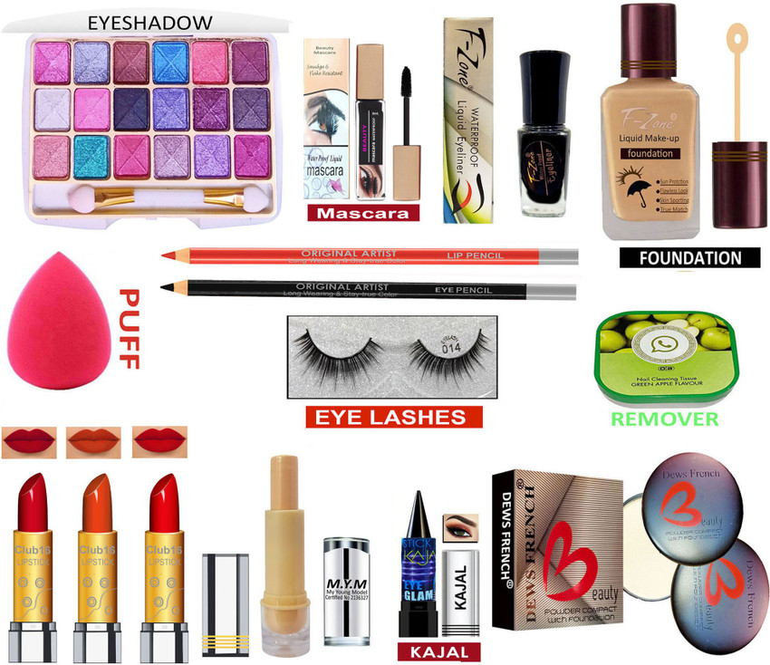 CLUB 16 Makeup Kit Of 15 Makeup Items YT35 Price in India Buy CLUB 16 Makeup Kit Of 15 Makeup Items YT35 Online In India Reviews Ratings Features Flipkart