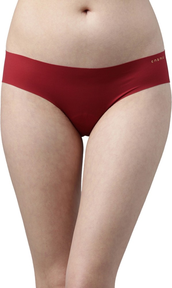 Enamor PB01 Seamless Pack of 1, Low-Waist Full Coverage Freedom Fit Women  Bikini Red Panty - Buy Enamor PB01 Seamless Pack of 1