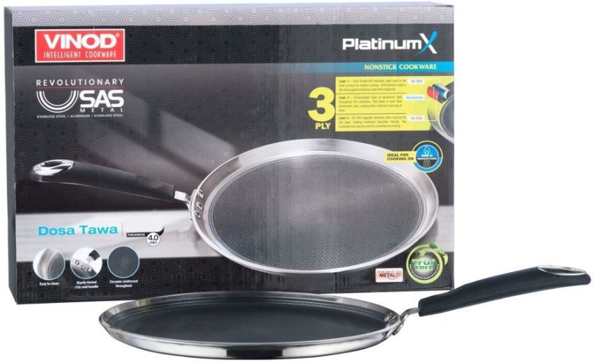 Kraft Infinity Pre-Seasoned Cast Iron Dosa Tawa 28 cm – Vinod Cookware  India Pvt. Ltd.