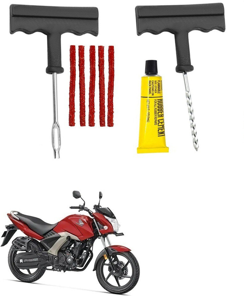 Giinix Bike 5 Rubber Strips Plugs Tubeless Flat Tyre For Honda CB