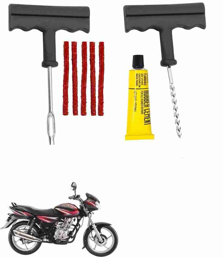 Giinix Bike 5 Rubber Strips Plugs Tubeless Flat Tyre For Bajaj