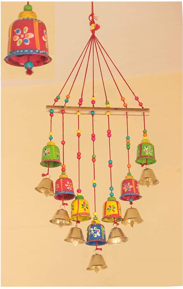 Rajasthani Colored Bells Design Wall Hanging Showpiece Decorative Hanging  Bells Chimes Showpieces -  Sweden