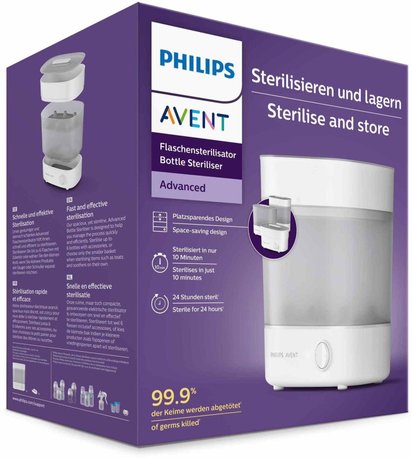 Avent sterilizer hot sale and bottle set