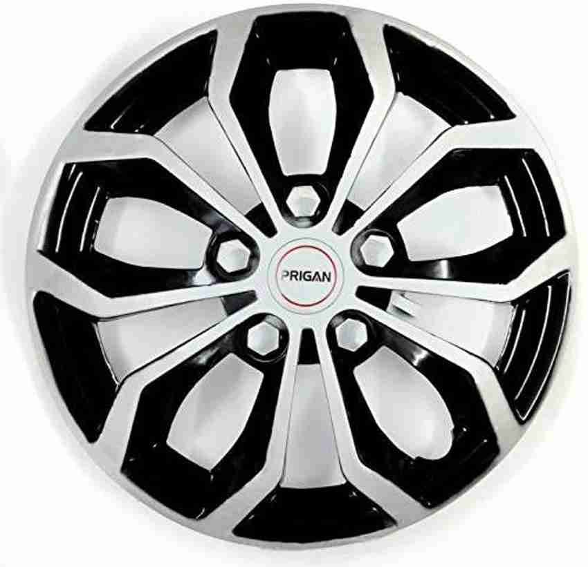 PRIGAN Premium Quality Nexon Black Silver Wheel Cover 16