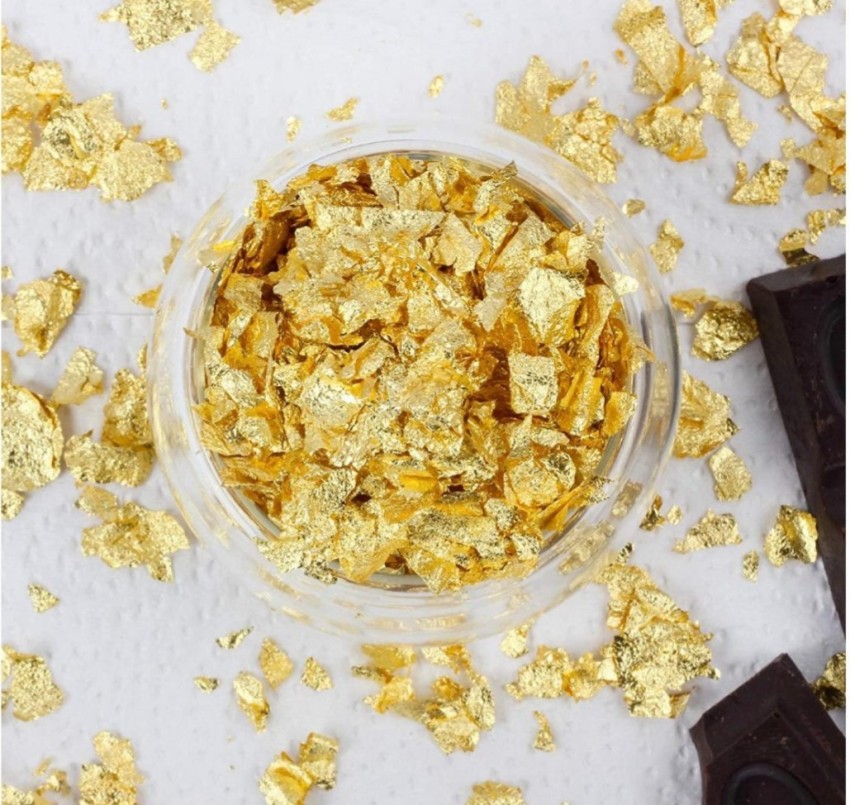 24K Edible Gold Foil Flakes
