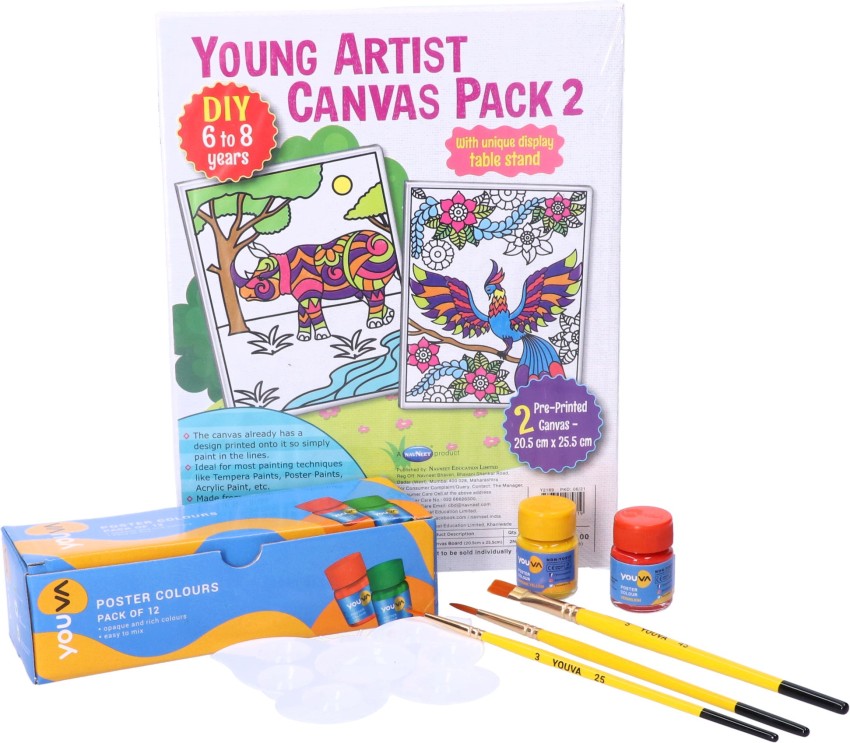 NAVNEET Youva Young Canvas Artist Painting Kit