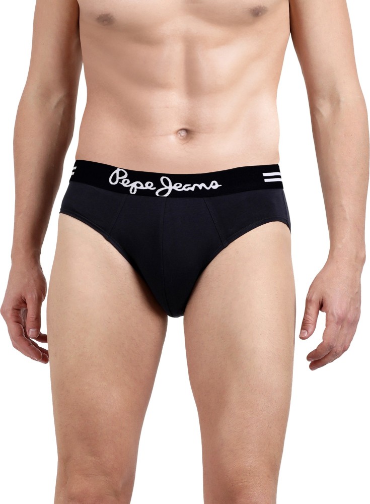 Pepe Jeans All Over Print Cotton Breifs Innerwear, Underwear for Men - L  (Pack of 1)
