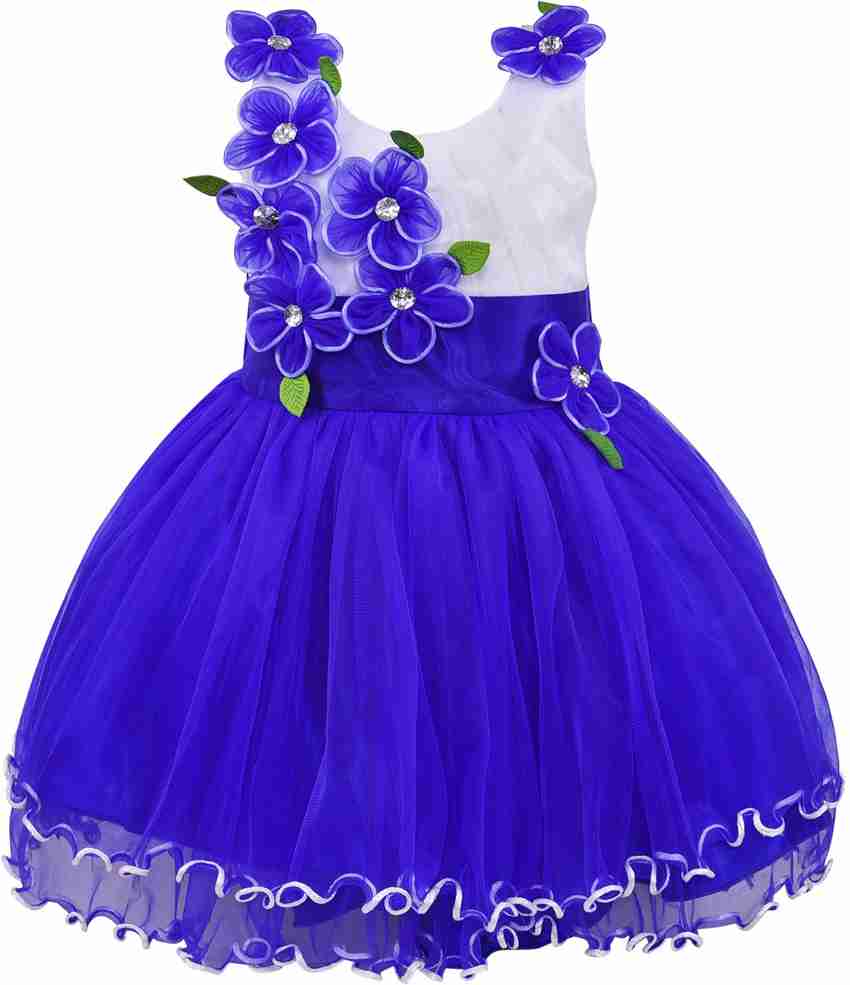 Wish Karo Baby Girls Midi Knee Length Party Dress Price in India