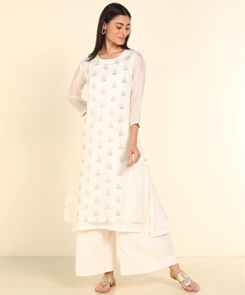 Flipkart white kurta hot sale