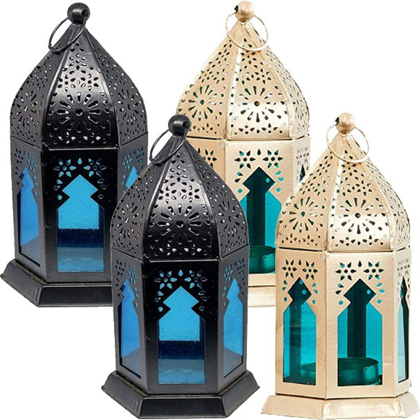 aasha brass collections Hanging Lantern Tealight Candle Holder for