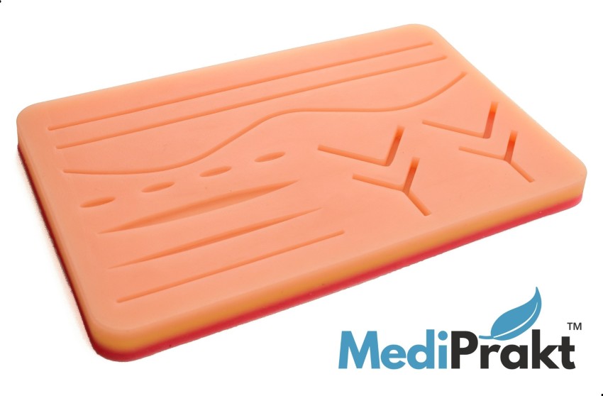 Medical Skin Suture Practice Silicone Pad, Surgical Mart