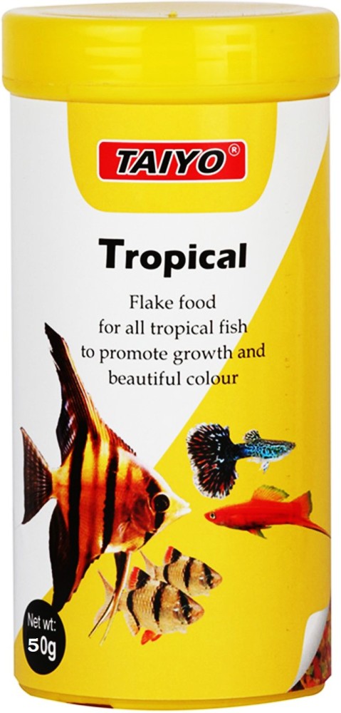 TAIYO Tropical Flake fish food 50g with Premium Floating pellets