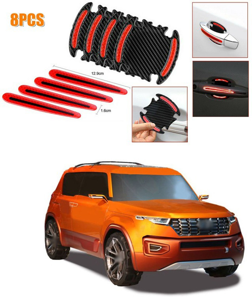 Carbon fiber car store door handle protector