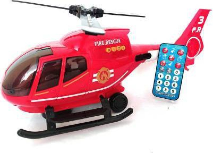 Remote control store fire helicopter