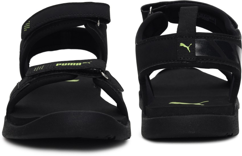 Puma men black sale sandals