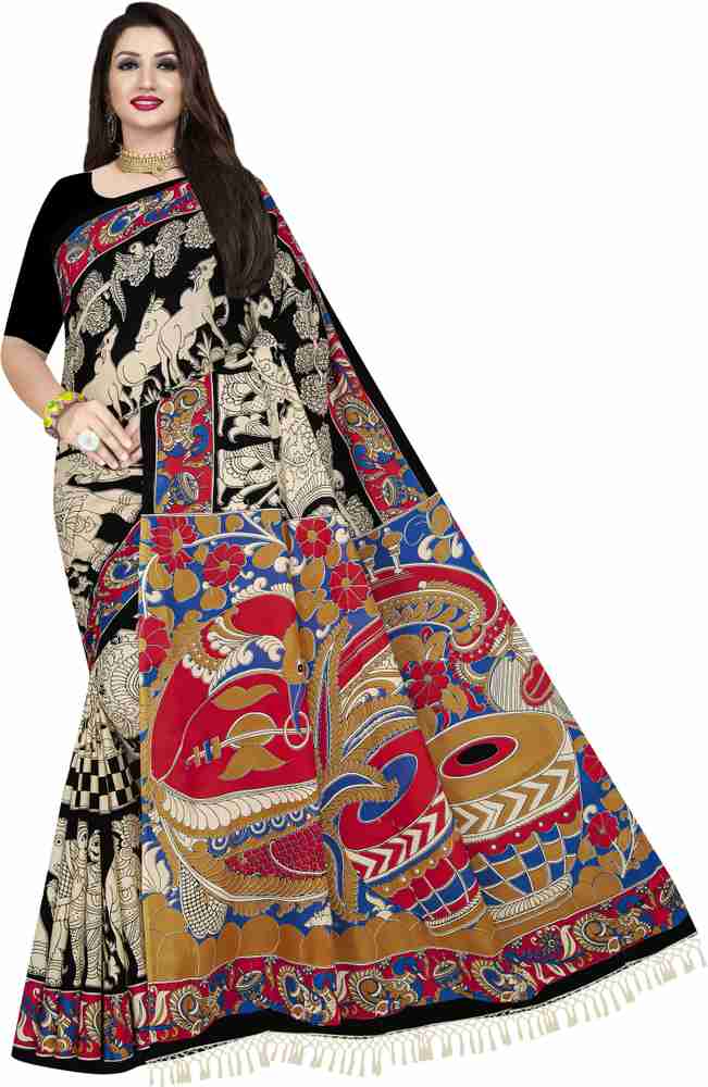 Buy nutan creations Printed Floral Print Kalamkari Pure Cotton