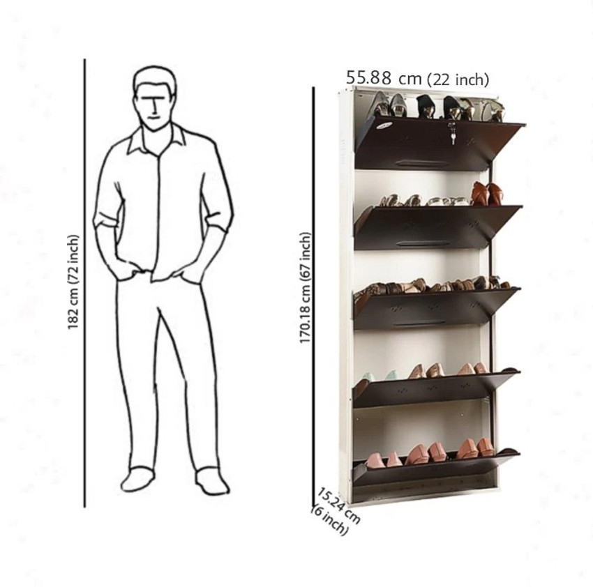 22 wide online shoe rack