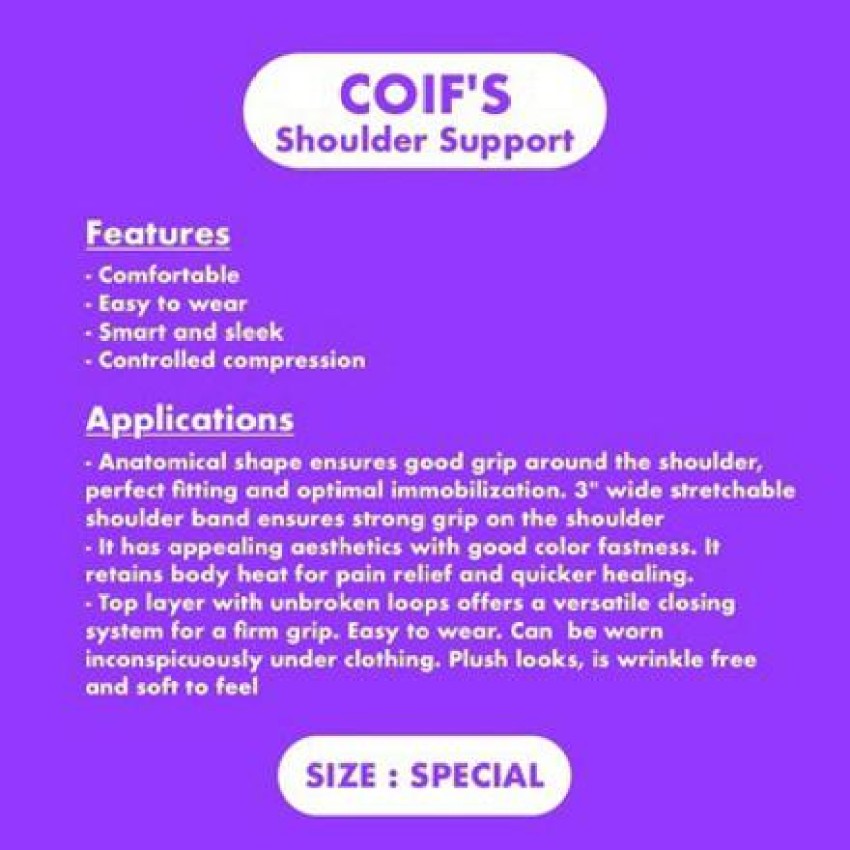 Hoopoes Brace Wrap for Shoulder Dislocation, Straight, Arthritis, Injuries,  Joint Pain Shoulder Support - Buy Hoopoes Brace Wrap for Shoulder  Dislocation, Straight, Arthritis, Injuries, Joint Pain Shoulder Support  Online at Best Prices