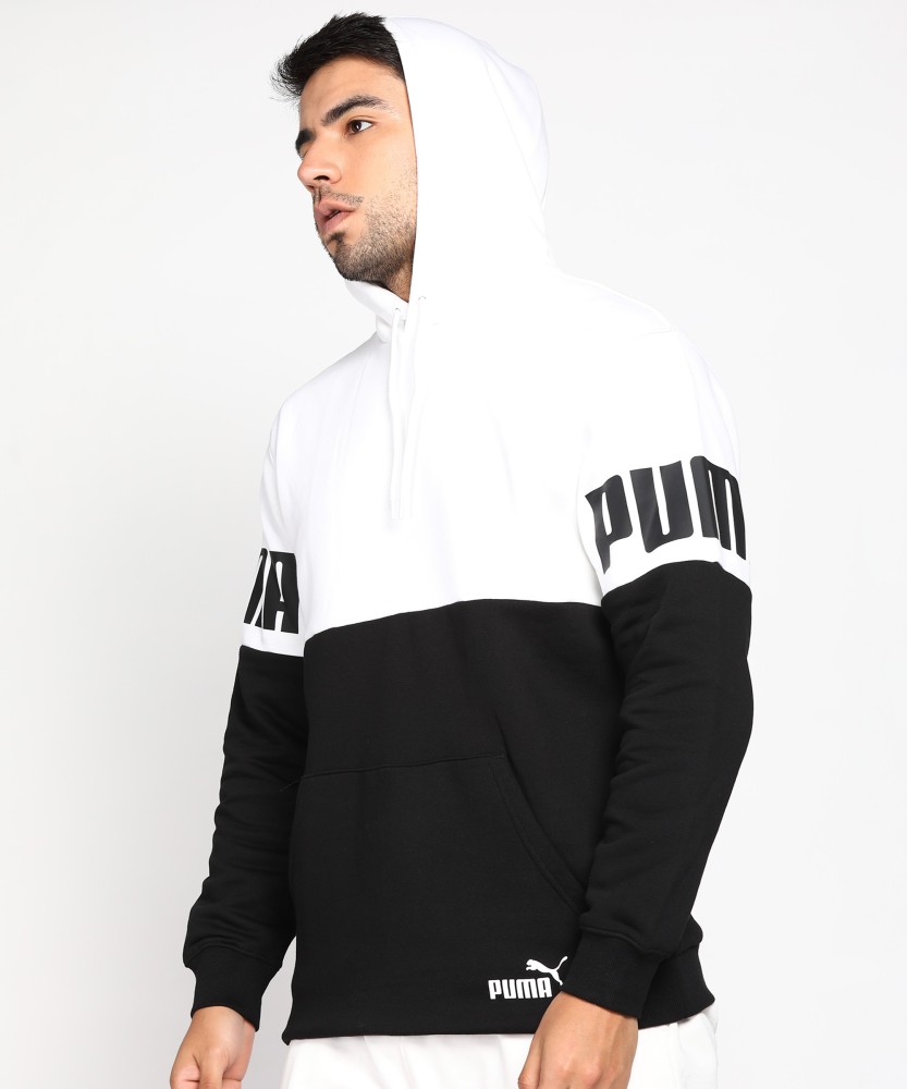 Puma black outlet and white sweatshirt