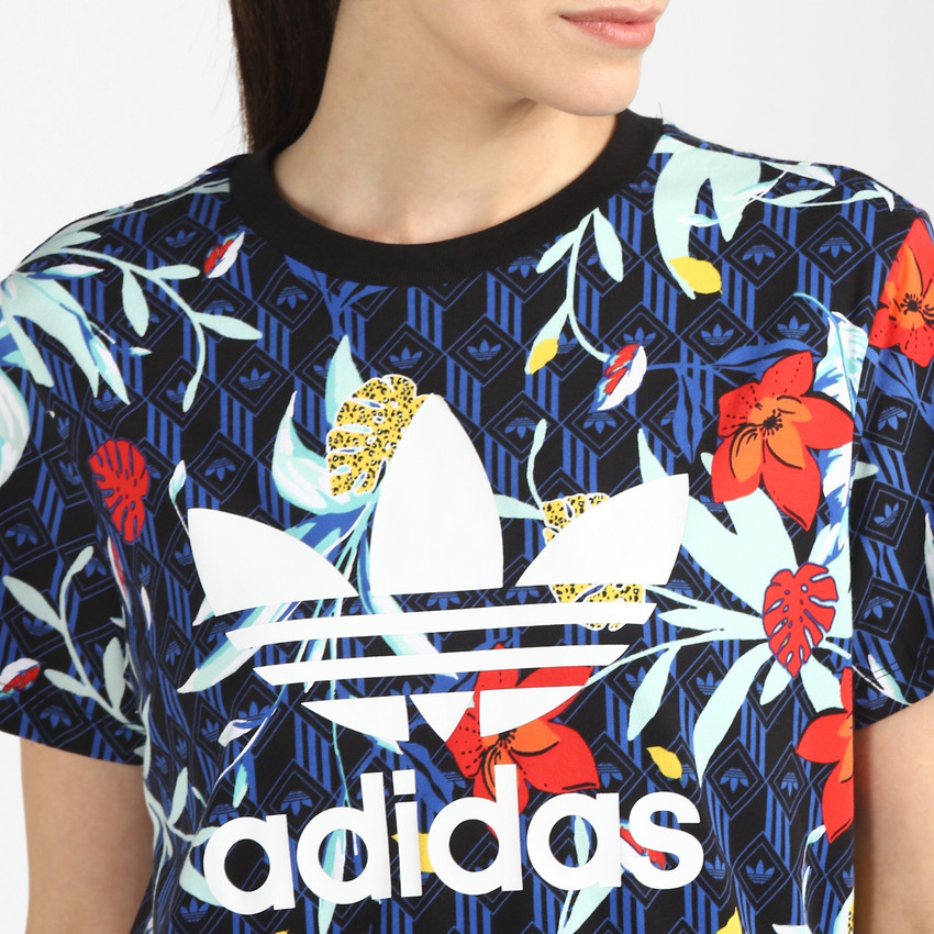 ADIDAS ORIGINALS Printed Women Round Neck Multicolor T-Shirt - Buy ADIDAS  ORIGINALS Printed Women Round Neck Multicolor T-Shirt Online at Best Prices  in India | Flipkart.com