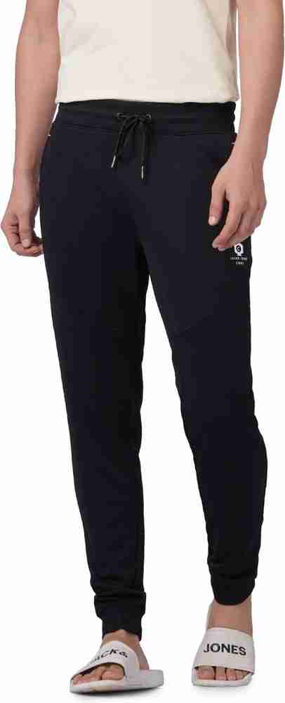 JACK JONES Solid Men Black Track Pants Buy JACK JONES Solid