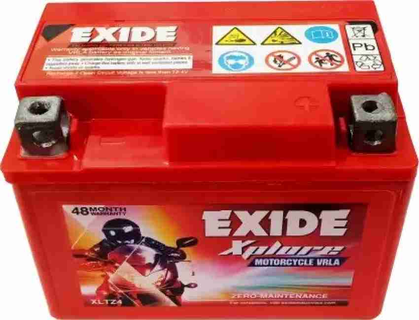 EXIDE XLTZ4A 4 Ah Battery for Bike Price in India Buy EXIDE