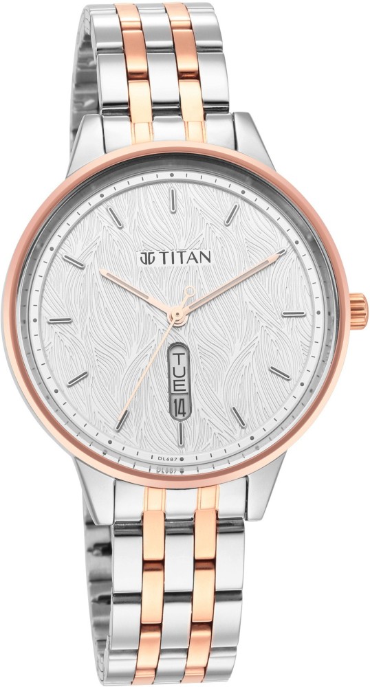 Buy online Titan Analog White Dial Men's Watch-9441km02 from