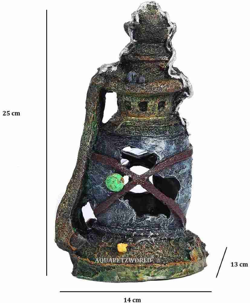 Lighthouse aquarium decoration 2025