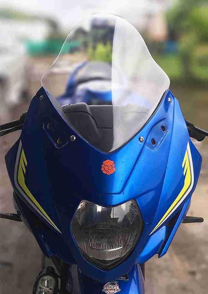 FK Racing design Suzuki Gixxer SF Visor Windshield Transparent