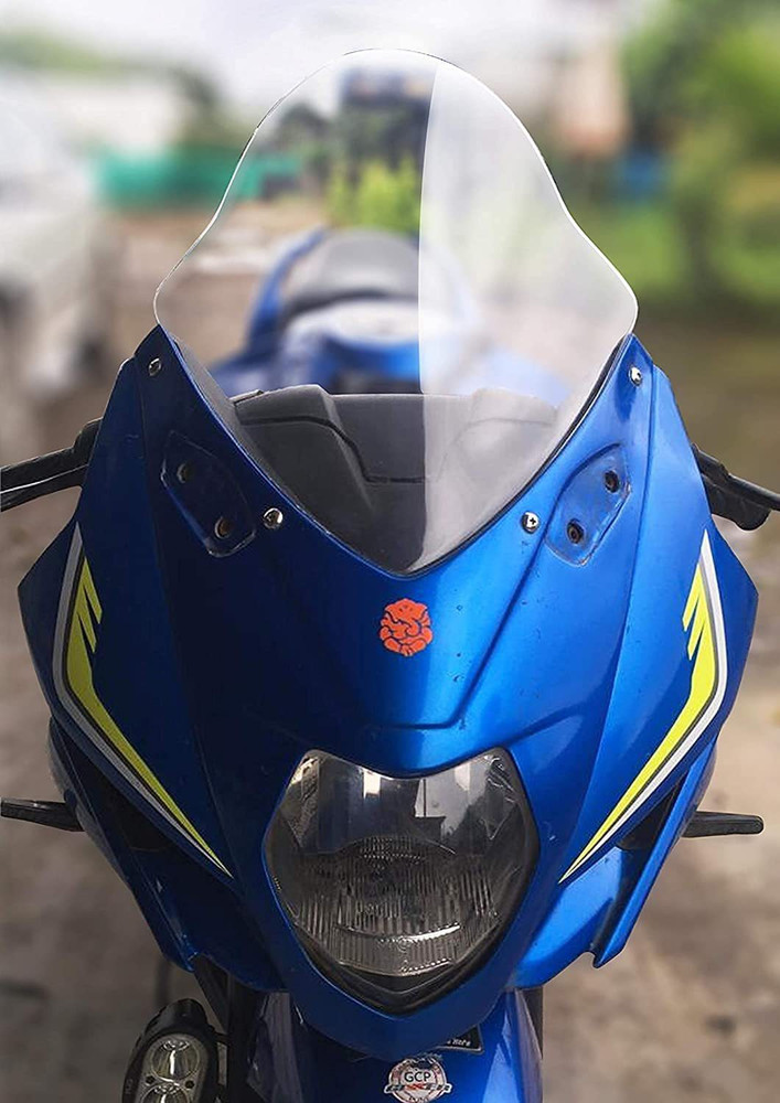 FK Racing design Suzuki Gixxer SF Visor Windshield Transparent