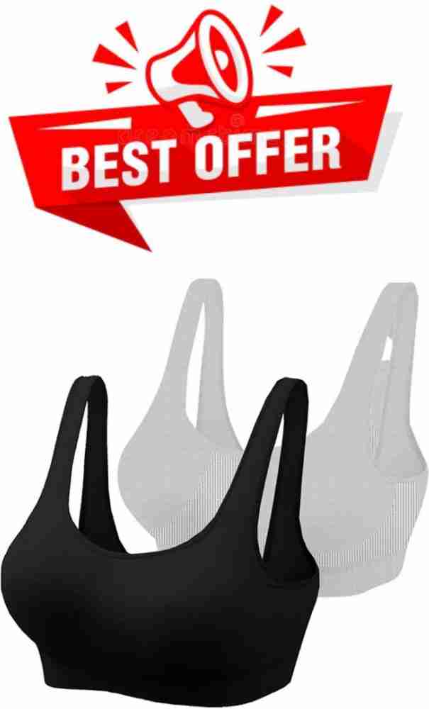  Aradhya Traders Women Full Coverage Non Padded Cotton Bra Pack  Of 3 /