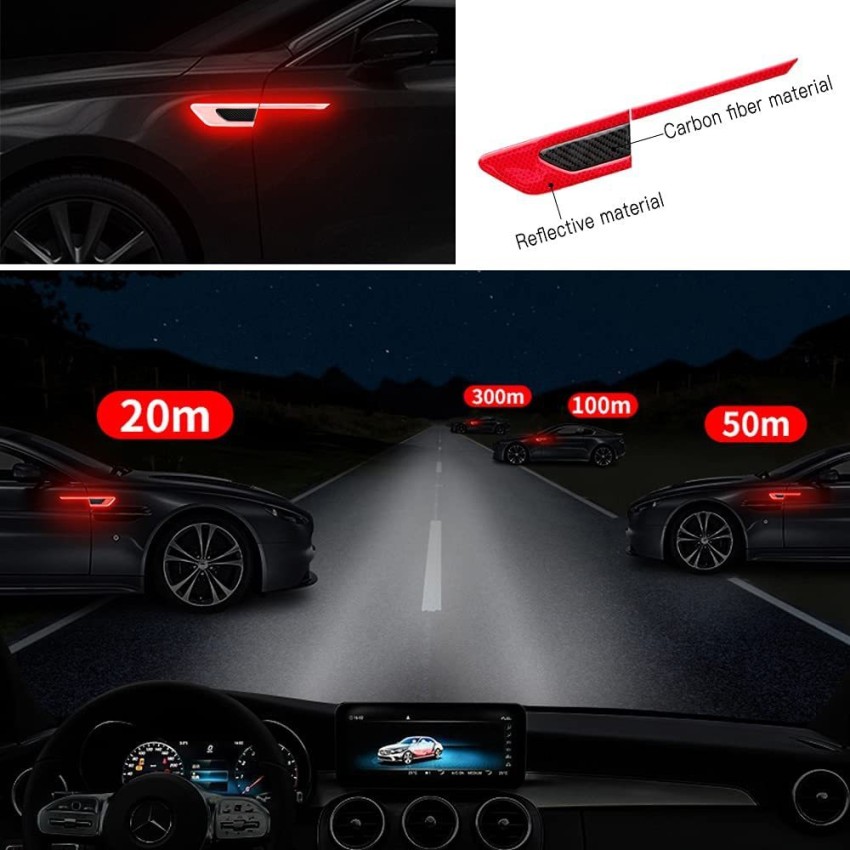 AutoRight Rearview Mirror Reflective Stickers for Car Night Visibility 125  mm x 0.16 m Silver Reflective Tape Price in India - Buy AutoRight Rearview  Mirror Reflective Stickers for Car Night Visibility 125