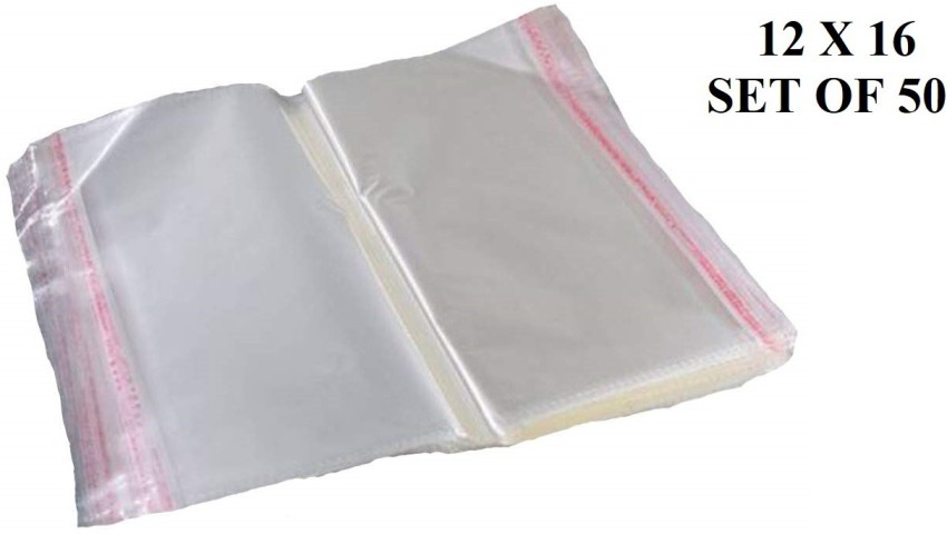 Iconic Self Seal Plastic Adhesive Garment Bags (12*16 inch) Cristal Clear  polythene Pouches for Packing Saree and Other Clothes Envelopes Price in  India - Buy Iconic Self Seal Plastic Adhesive Garment Bags (