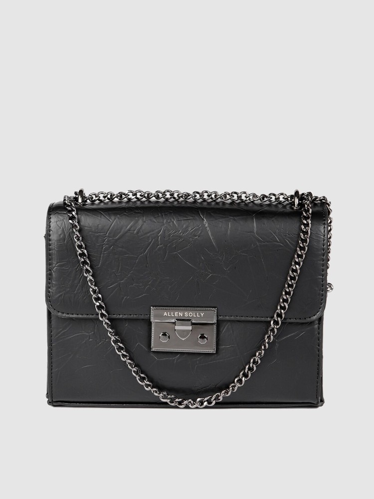 Allen solly black solid shoulder bag on sale