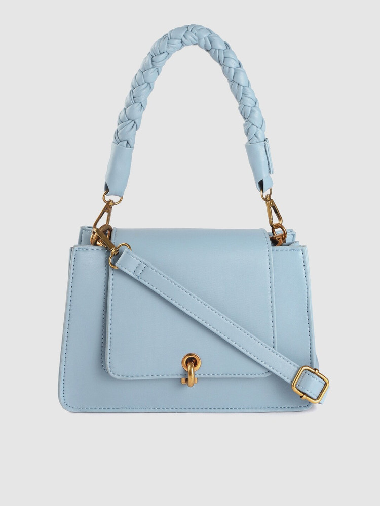 Dressberry blue solid shoulder bag top
