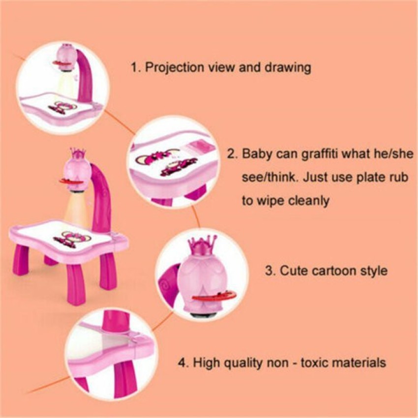 50% Off Clear!Tarmeek Kids Trace and Draw Drawing Projector Toy Drawing  Board Tracing Desk Learn to Draw Sketch Machine Art Tracing Projector,Educational  Drawing Playset for Boys Girls,Kids Gifts 