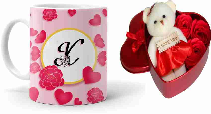 Teddy Bear in 'I Love You' Coffee Cup, Valentine's Day Gift