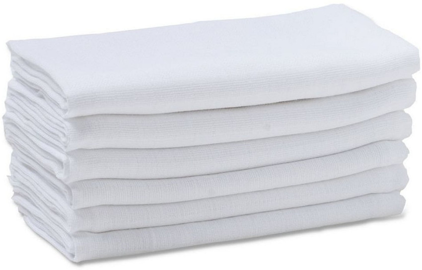 Mother s Choice Reusable Washable White Muslin Cloth Square Plane Nappies For Newborn 60 x 60 CM Pack 6