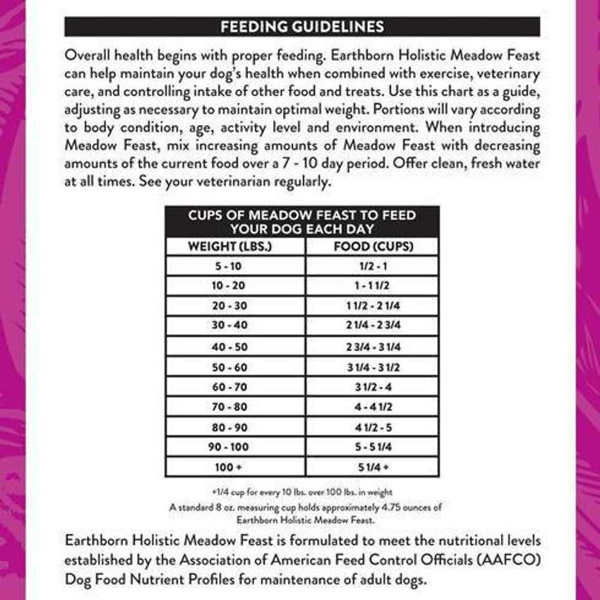 Earthborn holistic meadow feast dog food sales