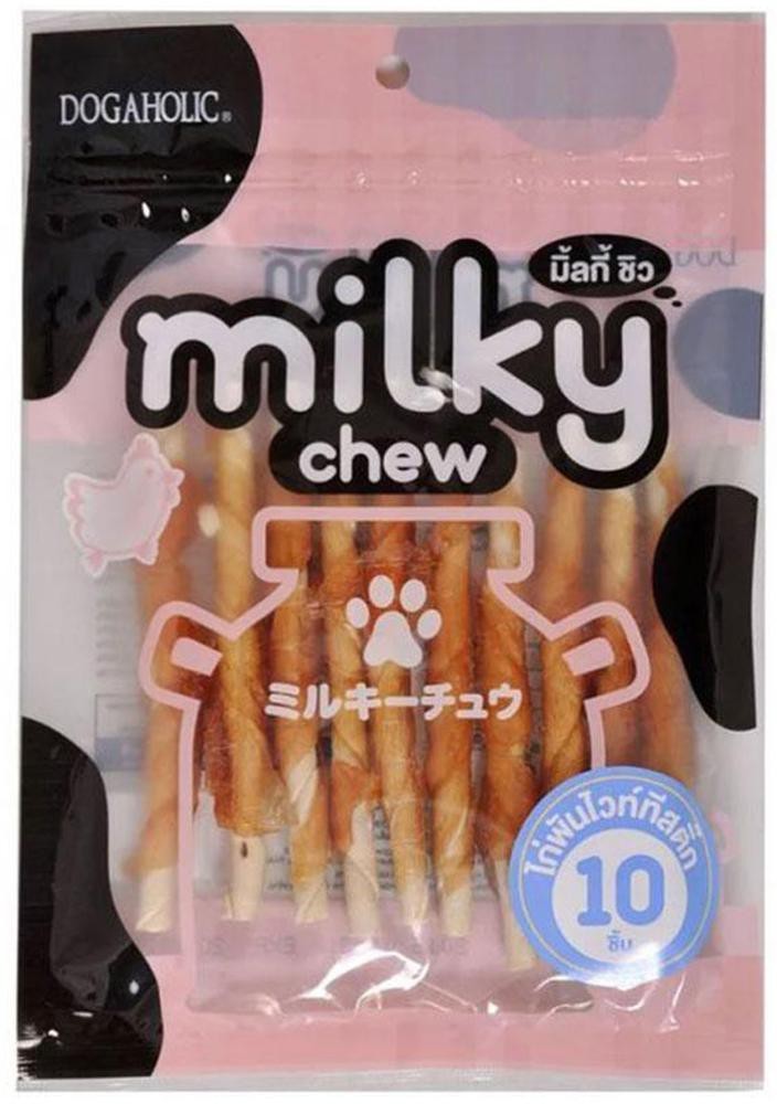 Dogaholic milky chew shop sticks dog treat